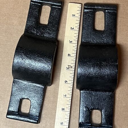 Capsquares pair - 2 1/2" trunions Naval - Iron