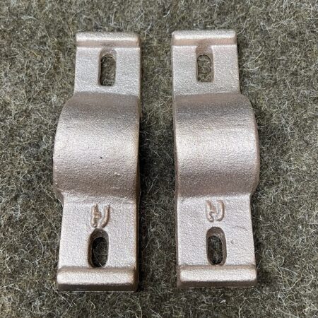 Capsquares pair - 1 5/8" trunions Naval - Bronze